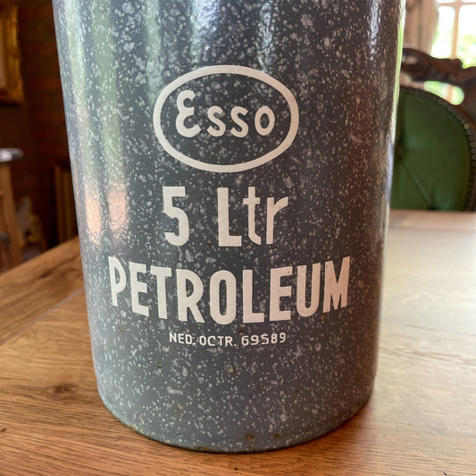 Emaille 5 liter Esso petroleumkan - Bamestra Curiosa