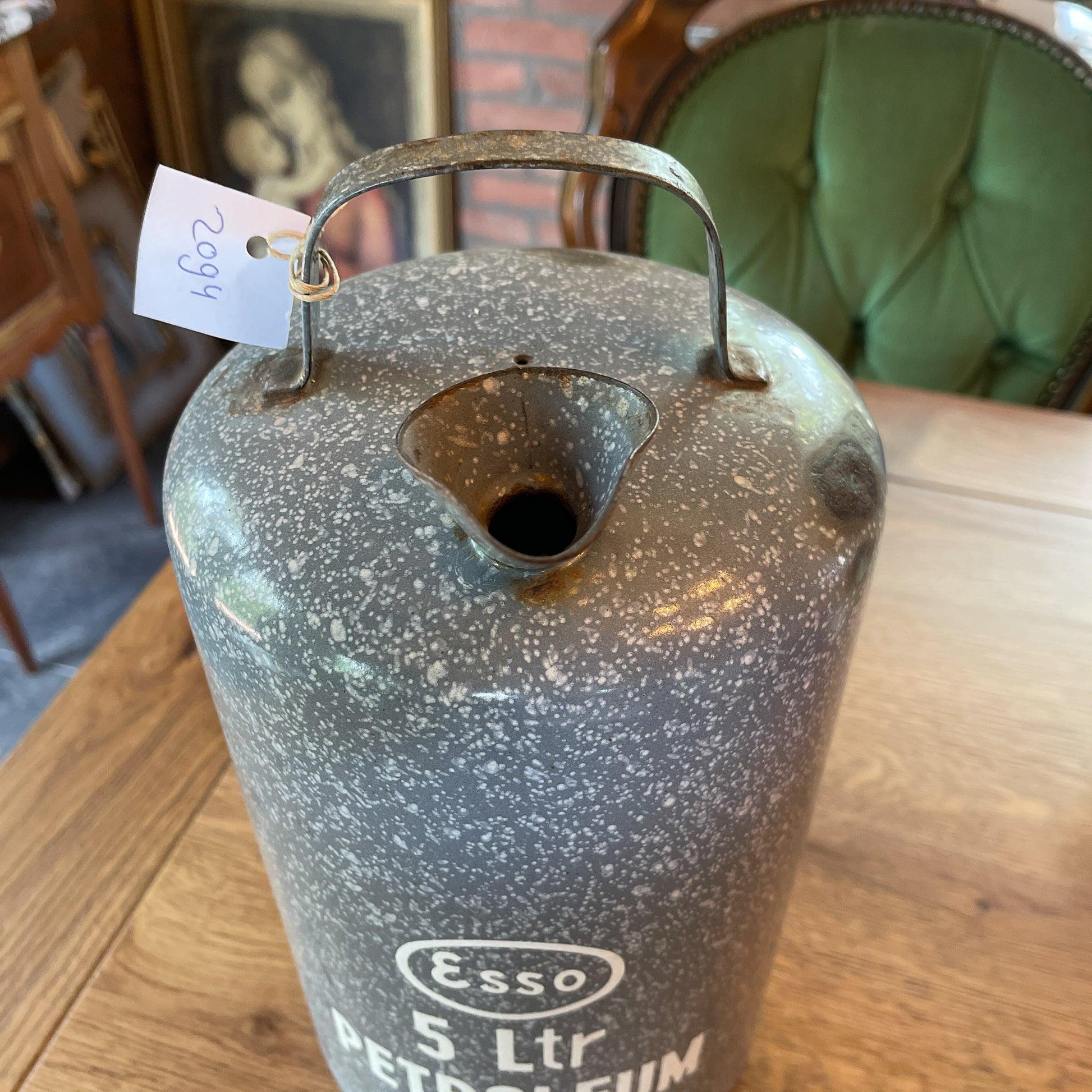 Emaille 5 liter Esso petroleumkan - Bamestra Curiosa
