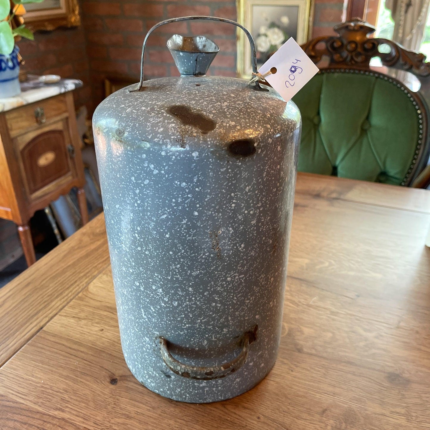 Emaille 5 liter Esso petroleumkan - Bamestra Curiosa