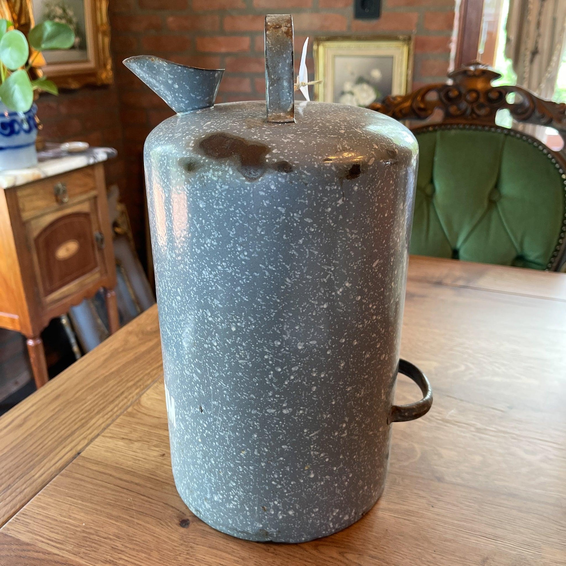 Emaille 5 liter Esso petroleumkan - Bamestra Curiosa