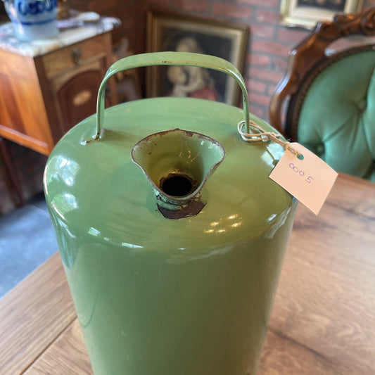 Emaille 5 liter petroleumkan resadagroen - Bamestra Curiosa