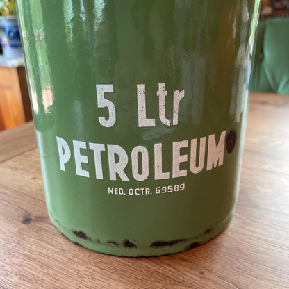 Emaille 5 liter petroleumkan resadagroen - Bamestra Curiosa