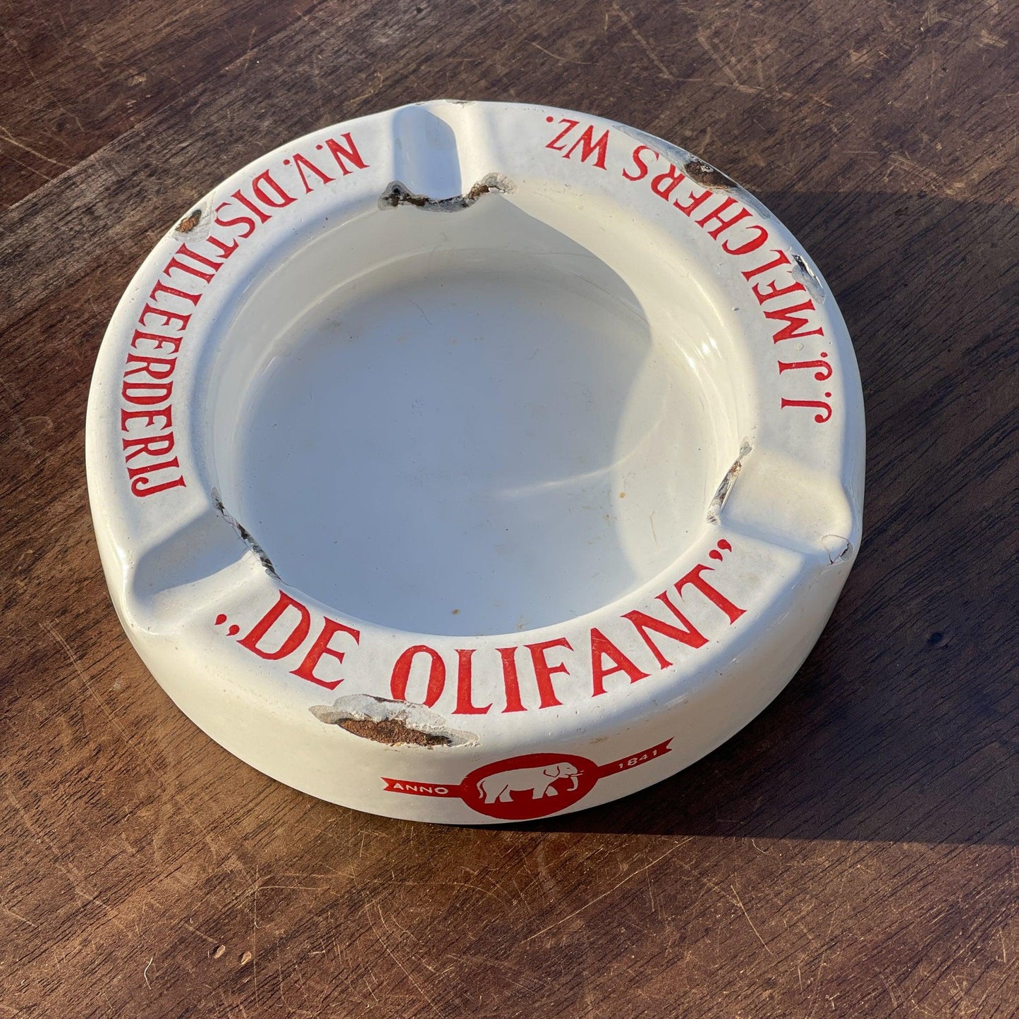 Emaille asbak De Olifant - The Collectionist