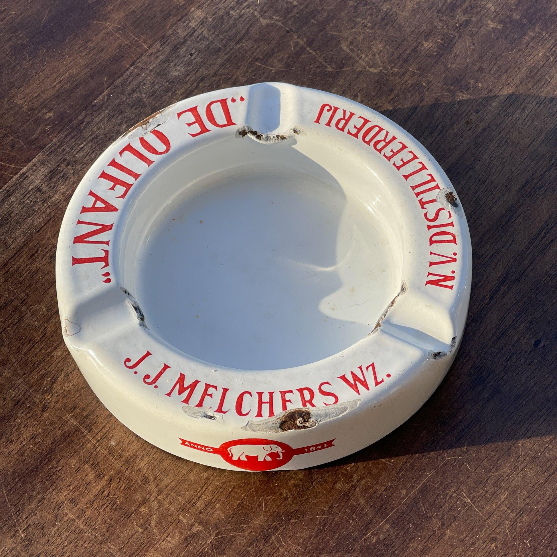 Emaille asbak De Olifant - The Collectionist