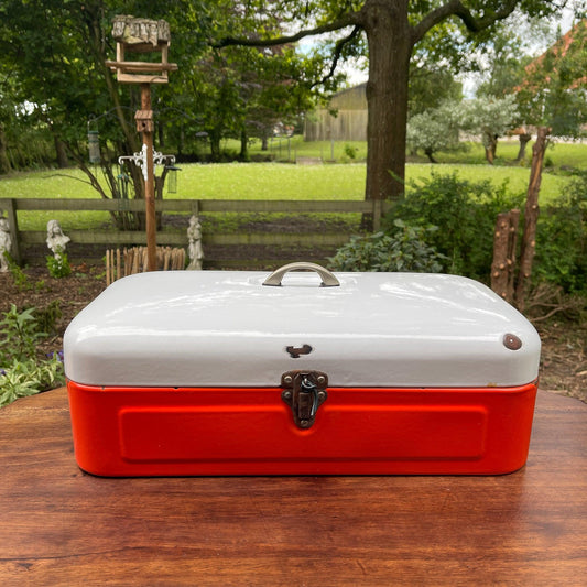 Emaille broodtrommel - Bamestra Curiosa