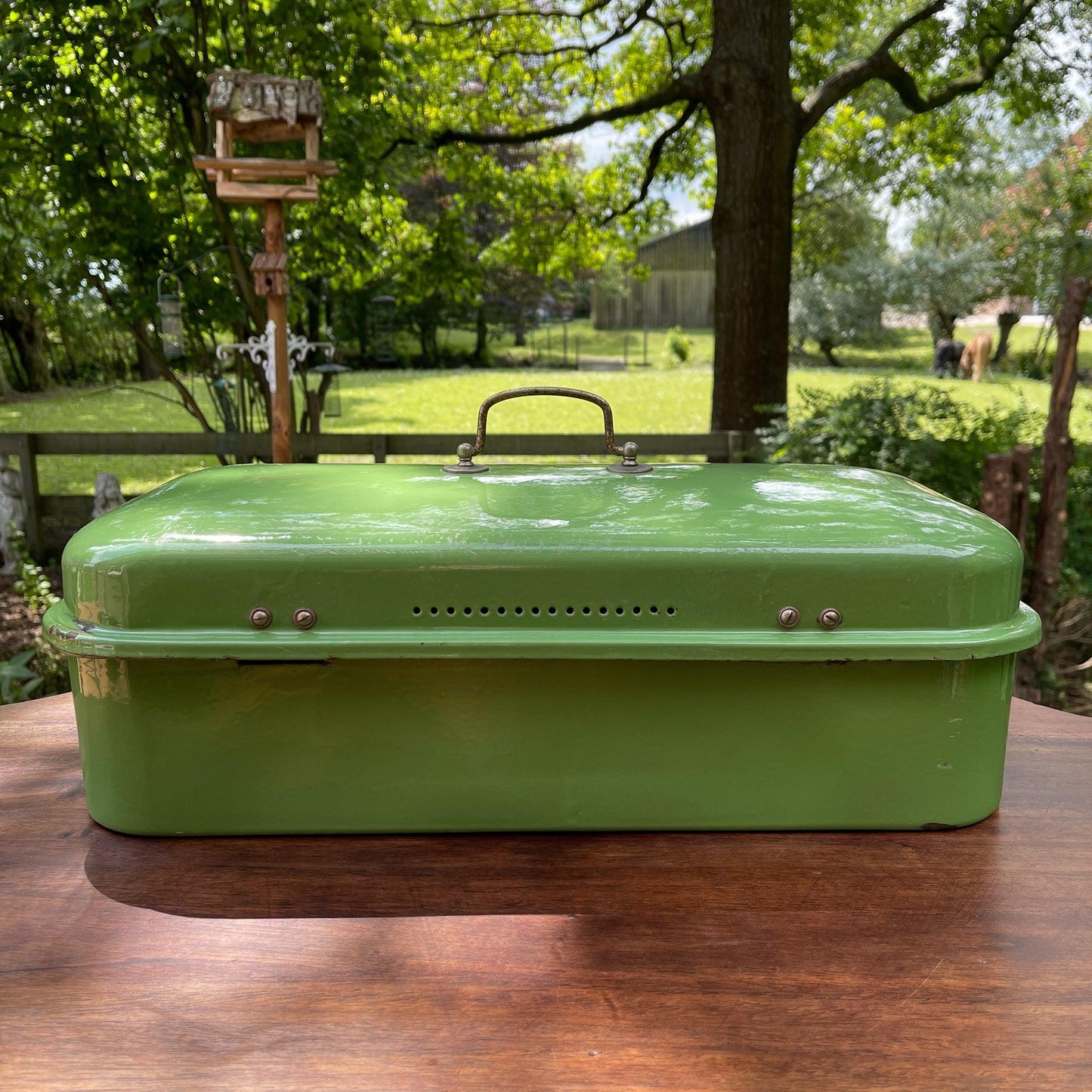 Emaille broodtrommel - Bamestra Curiosa