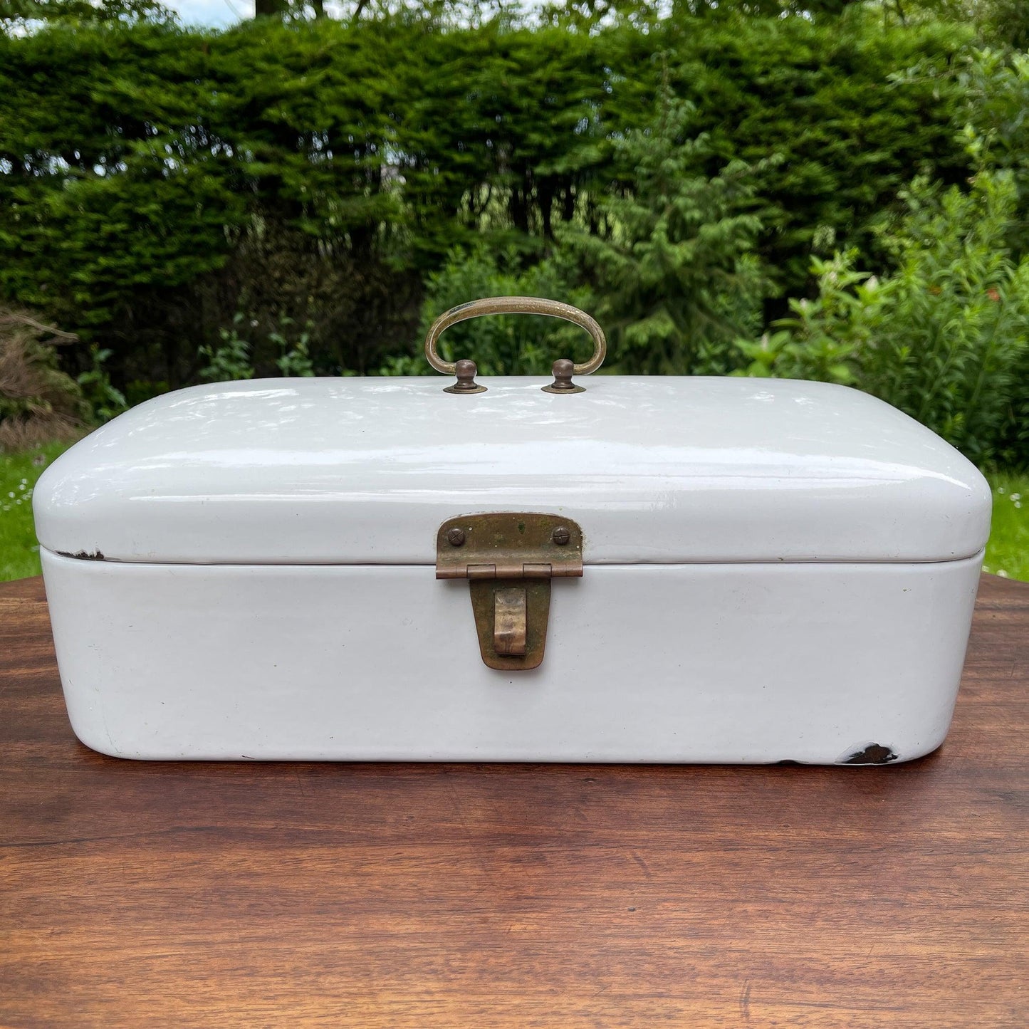 Emaille broodtrommel - Bamestra Curiosa