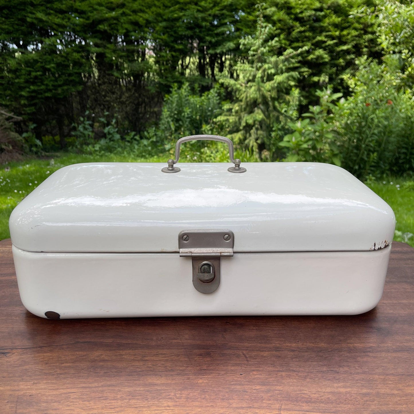 Emaille broodtrommel - Bamestra Curiosa