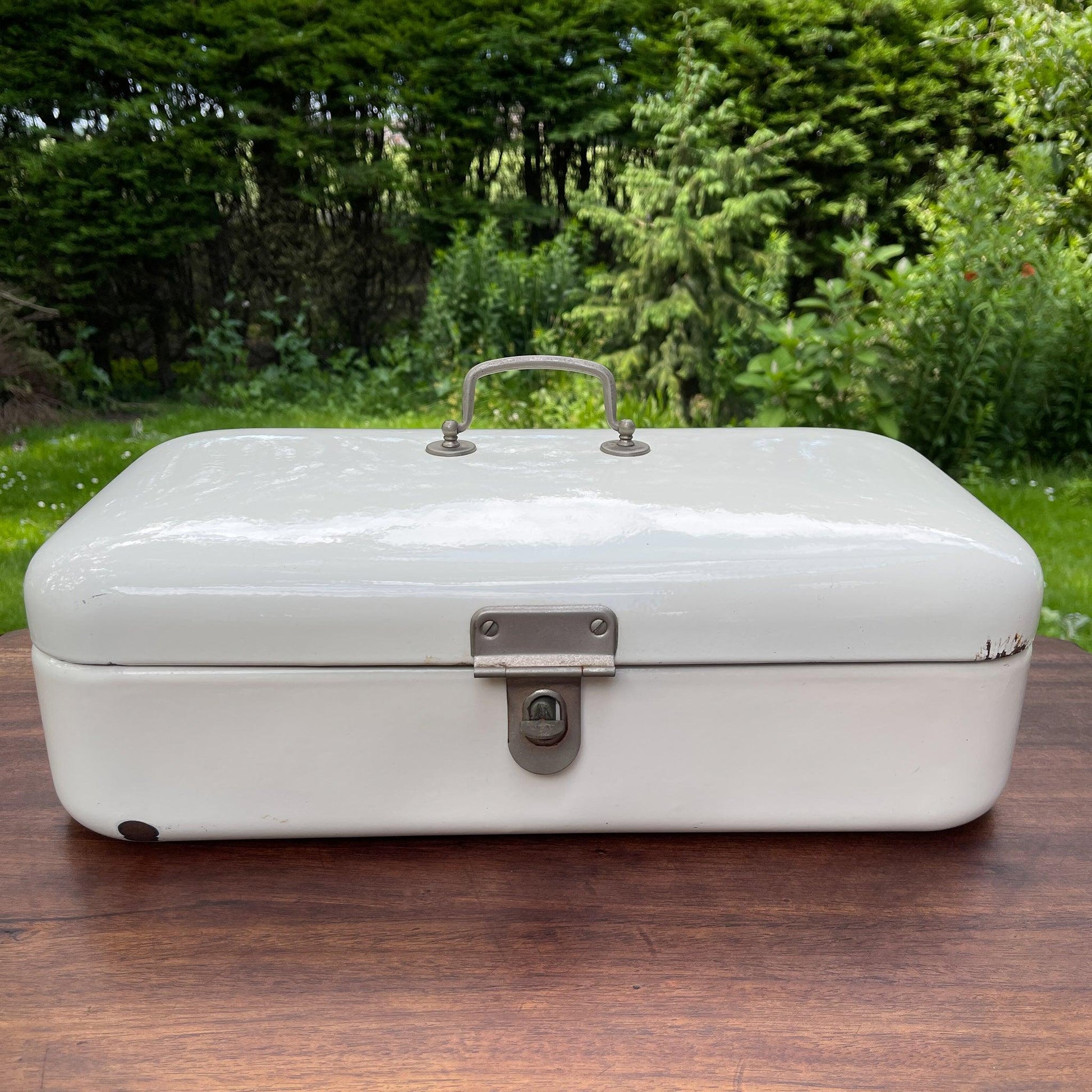 Emaille broodtrommel - Bamestra Curiosa