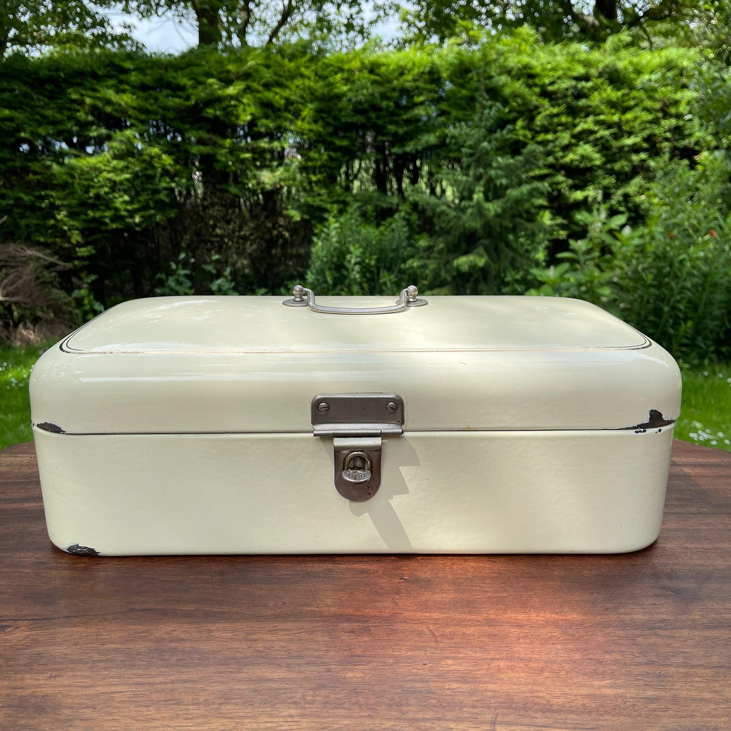 Emaille broodtrommel - Bamestra Curiosa