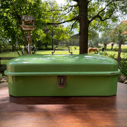 Emaille broodtrommel - Bamestra Curiosa