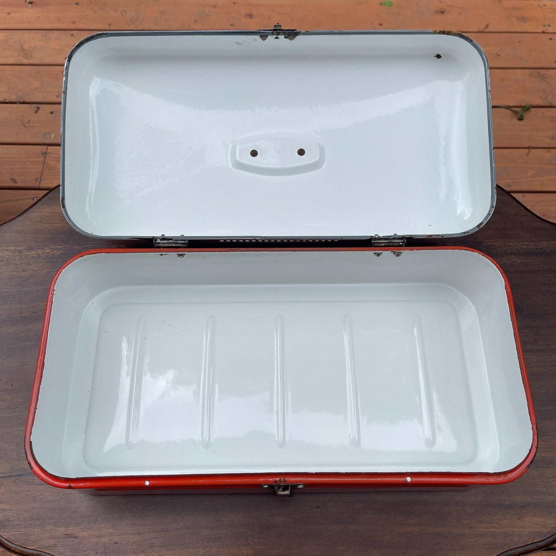 Emaille broodtrommel - Bamestra Curiosa