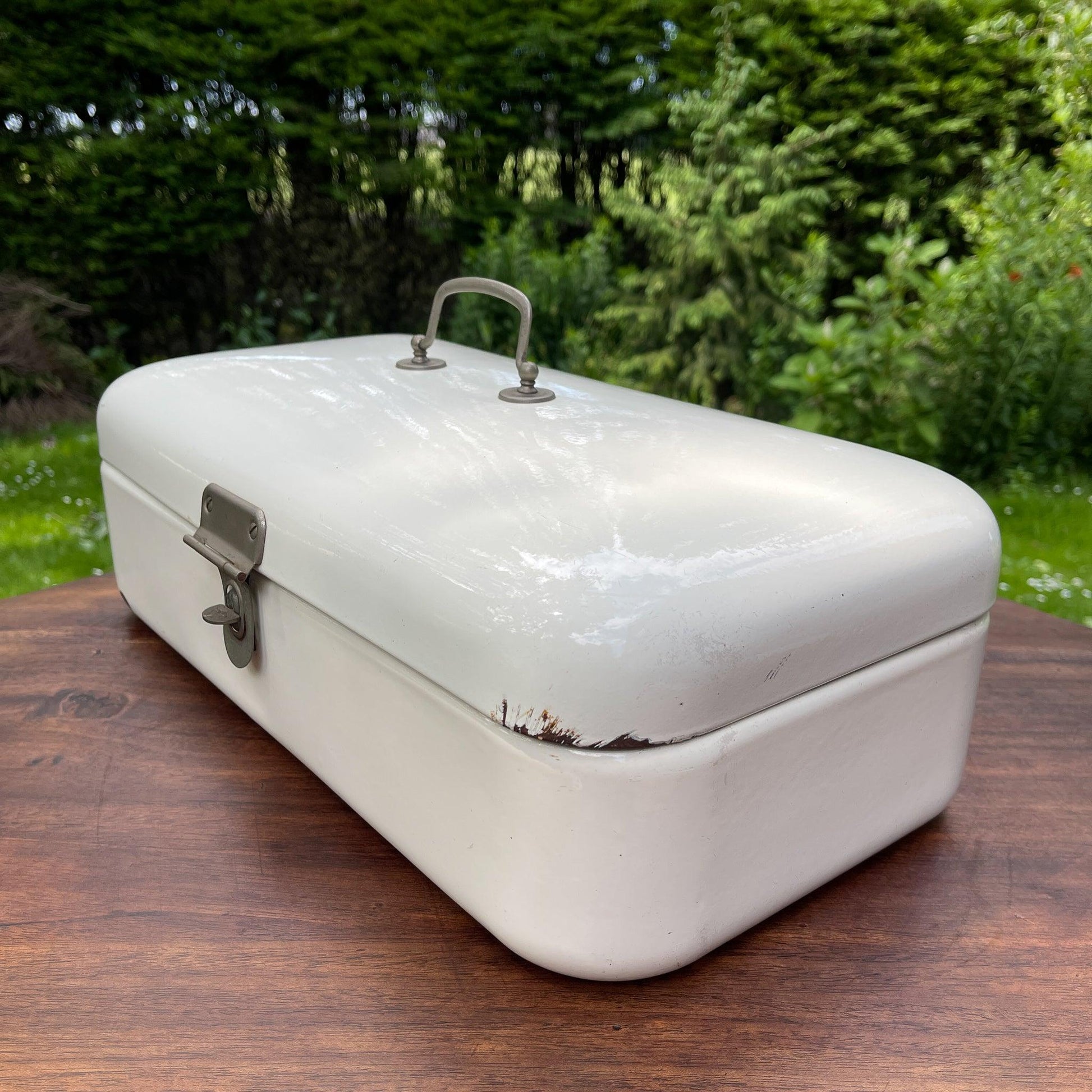 Emaille broodtrommel - Bamestra Curiosa