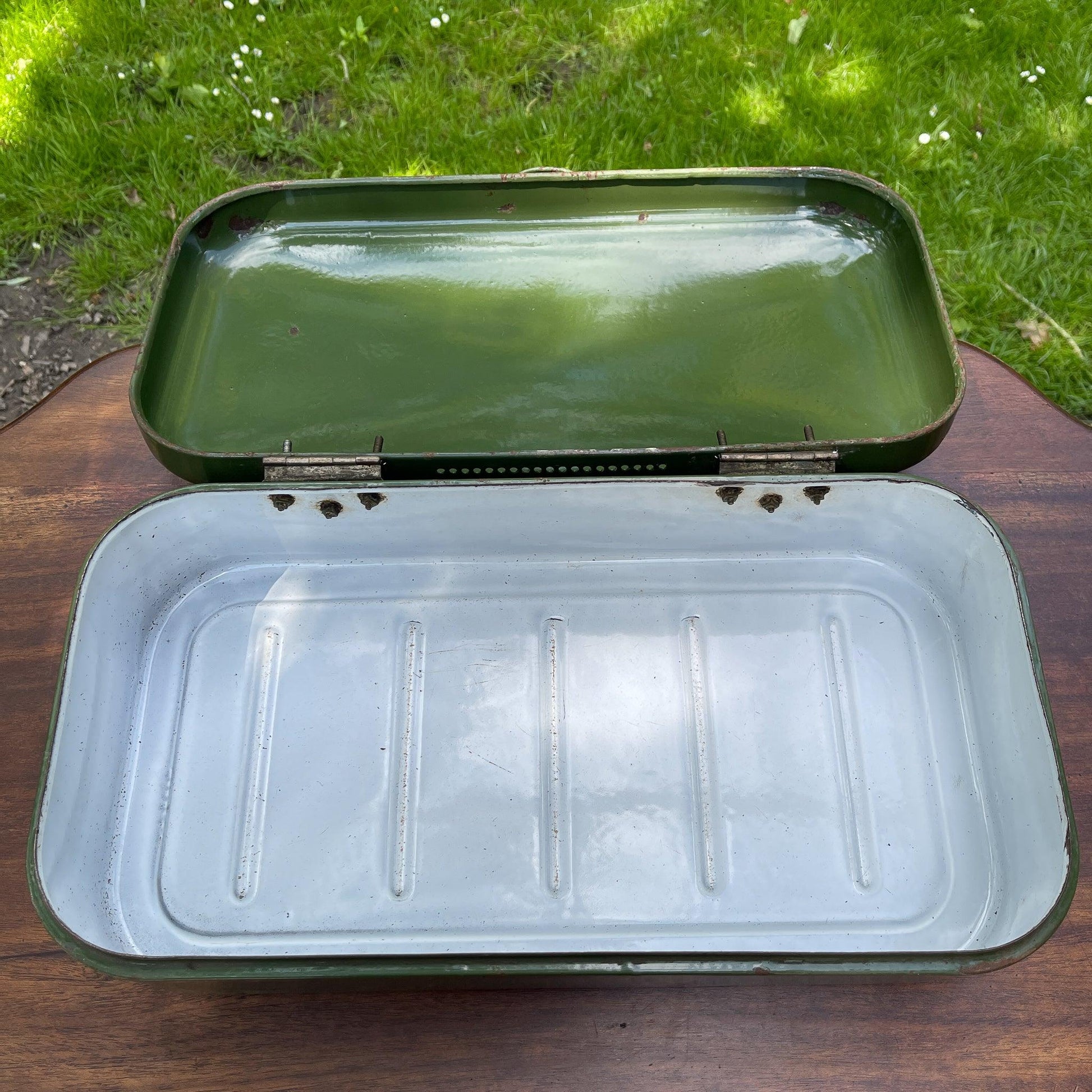 Emaille broodtrommel - Bamestra Curiosa