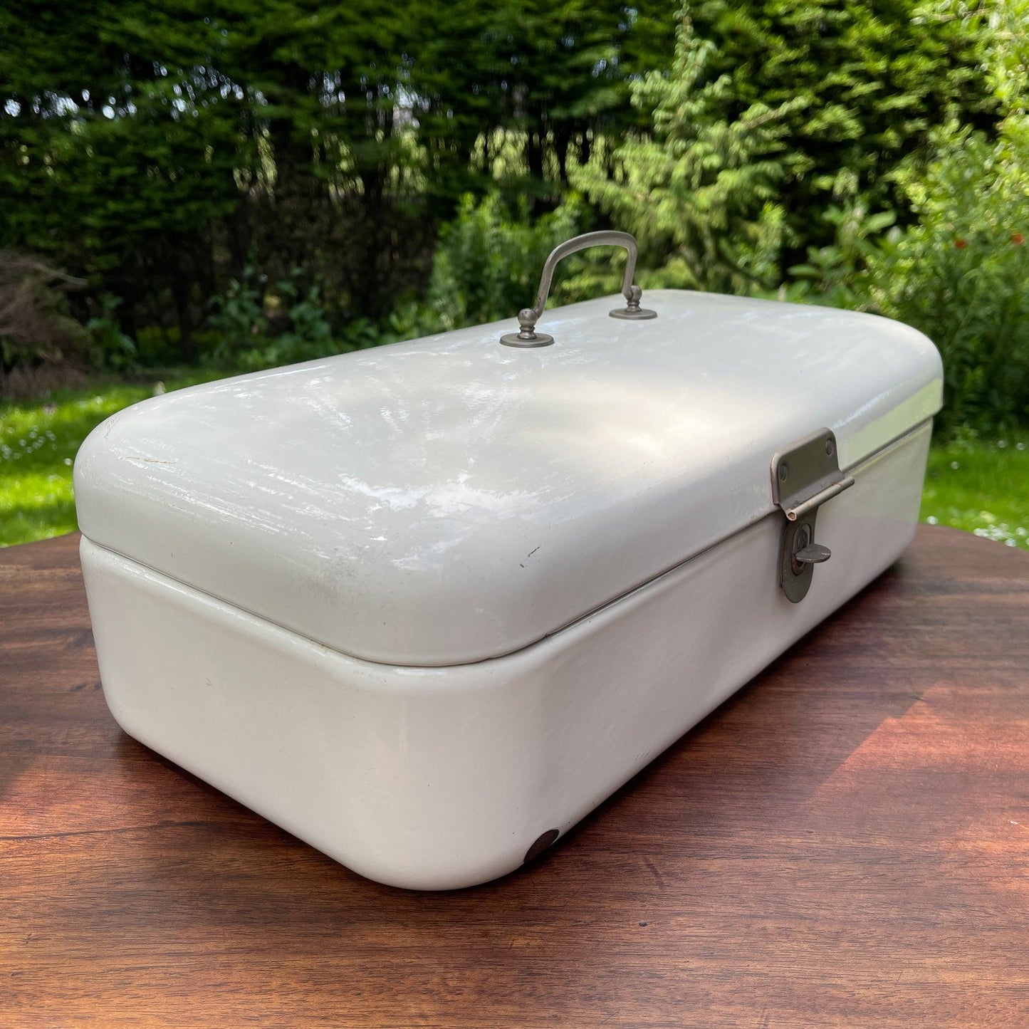 Emaille broodtrommel - Bamestra Curiosa