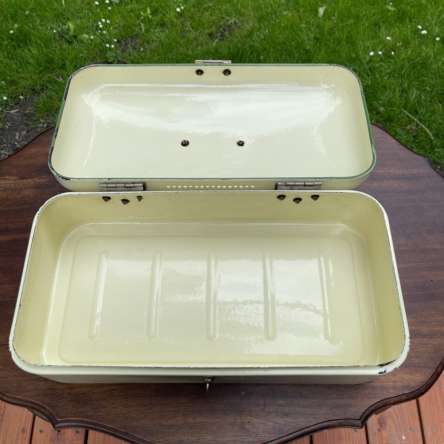 Emaille broodtrommel - Bamestra Curiosa