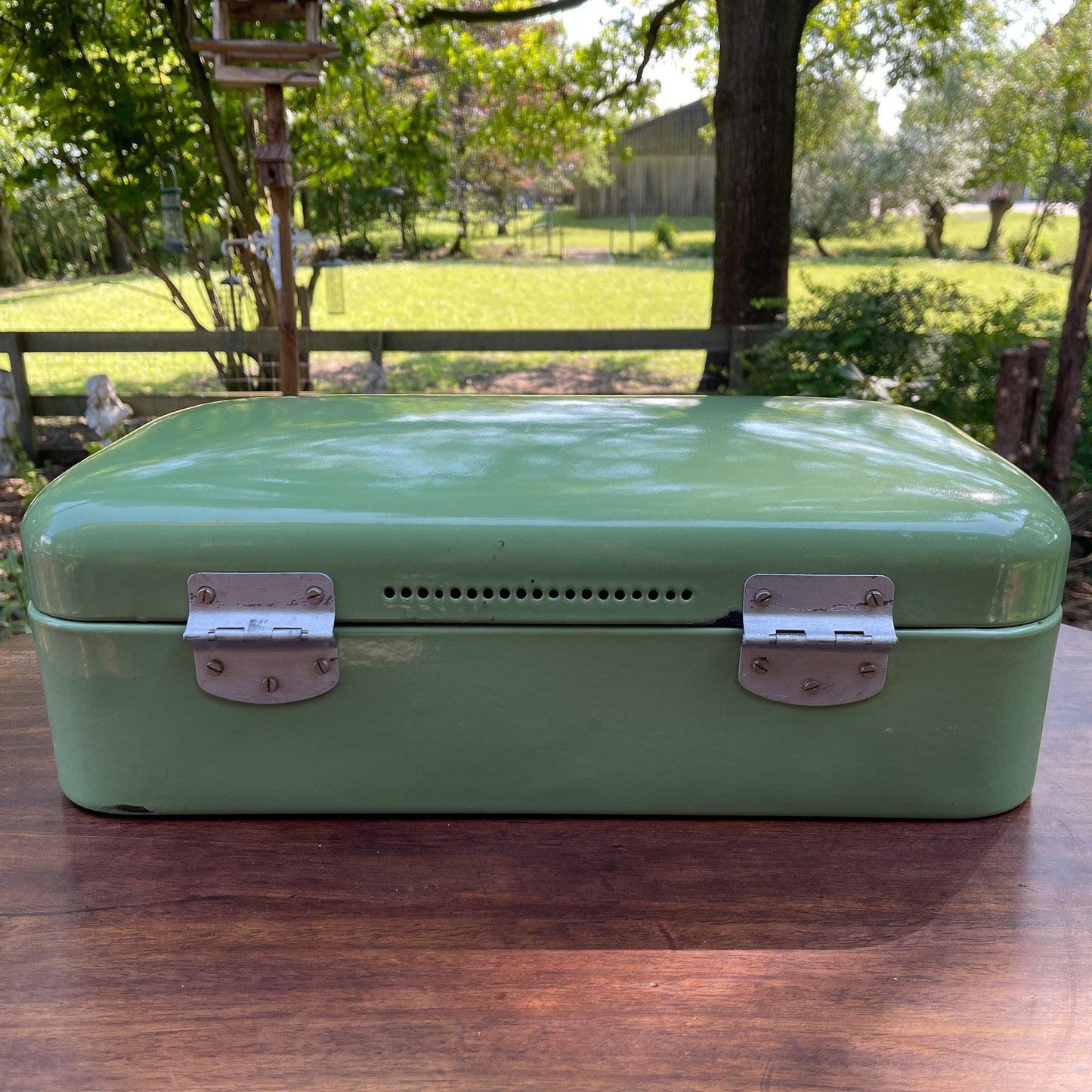 Emaille broodtrommel - Bamestra Curiosa