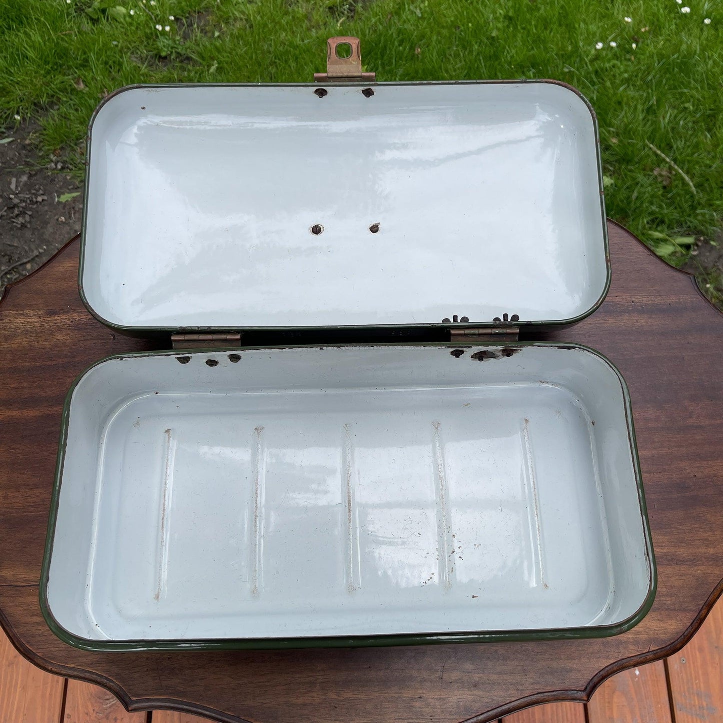 Emaille broodtrommel - Bamestra Curiosa