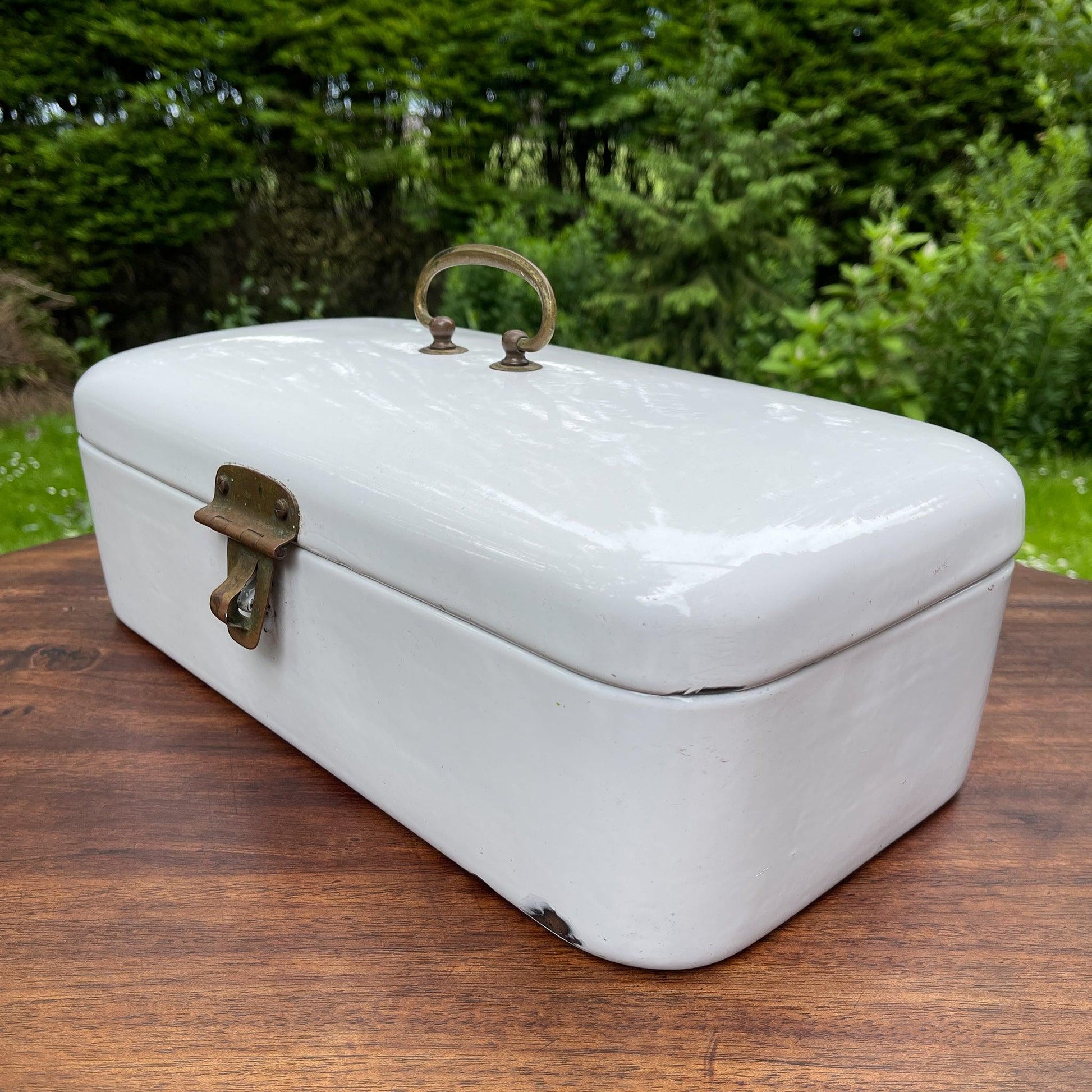 Emaille broodtrommel - Bamestra Curiosa