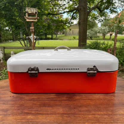 Emaille broodtrommel - Bamestra Curiosa