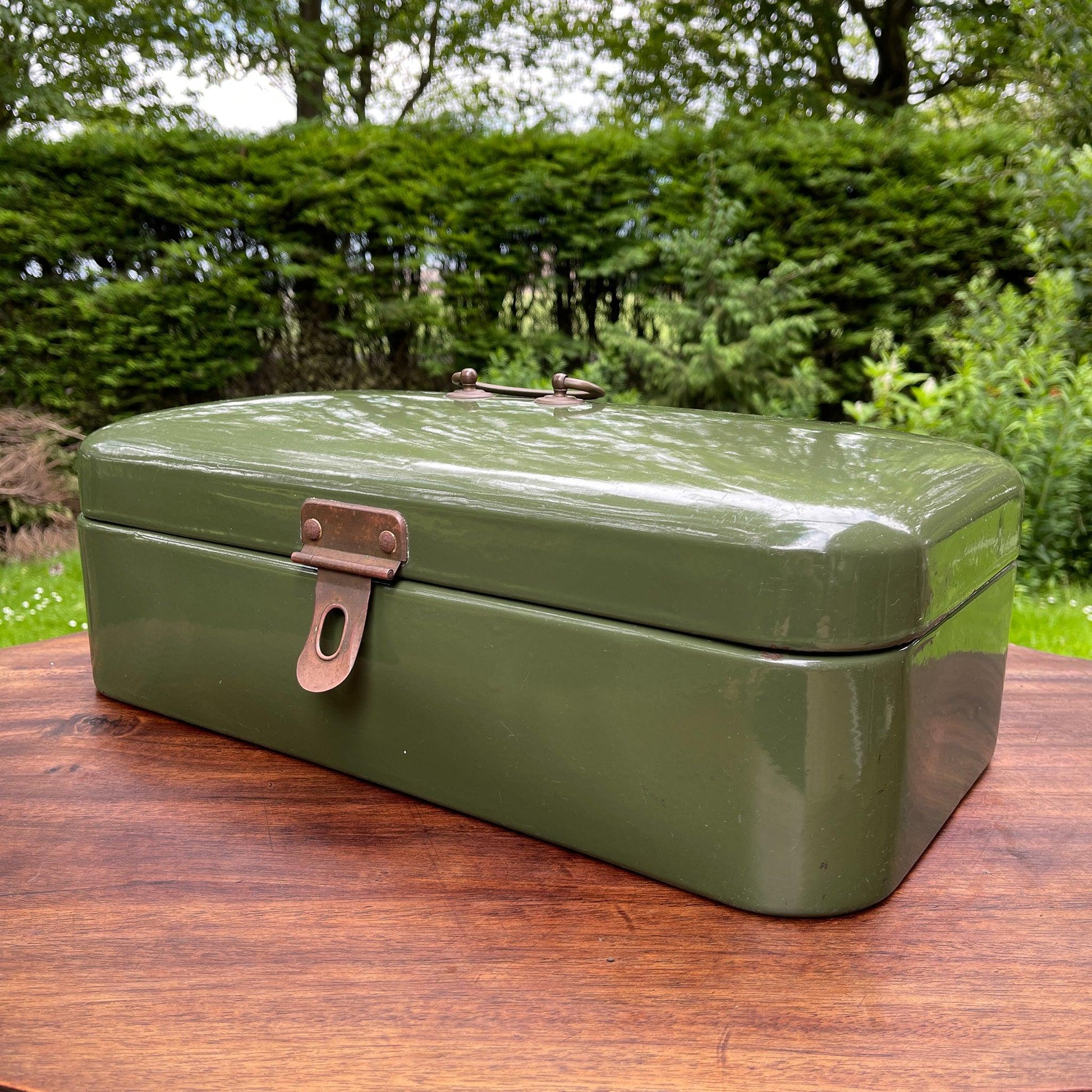 Emaille broodtrommel - Bamestra Curiosa