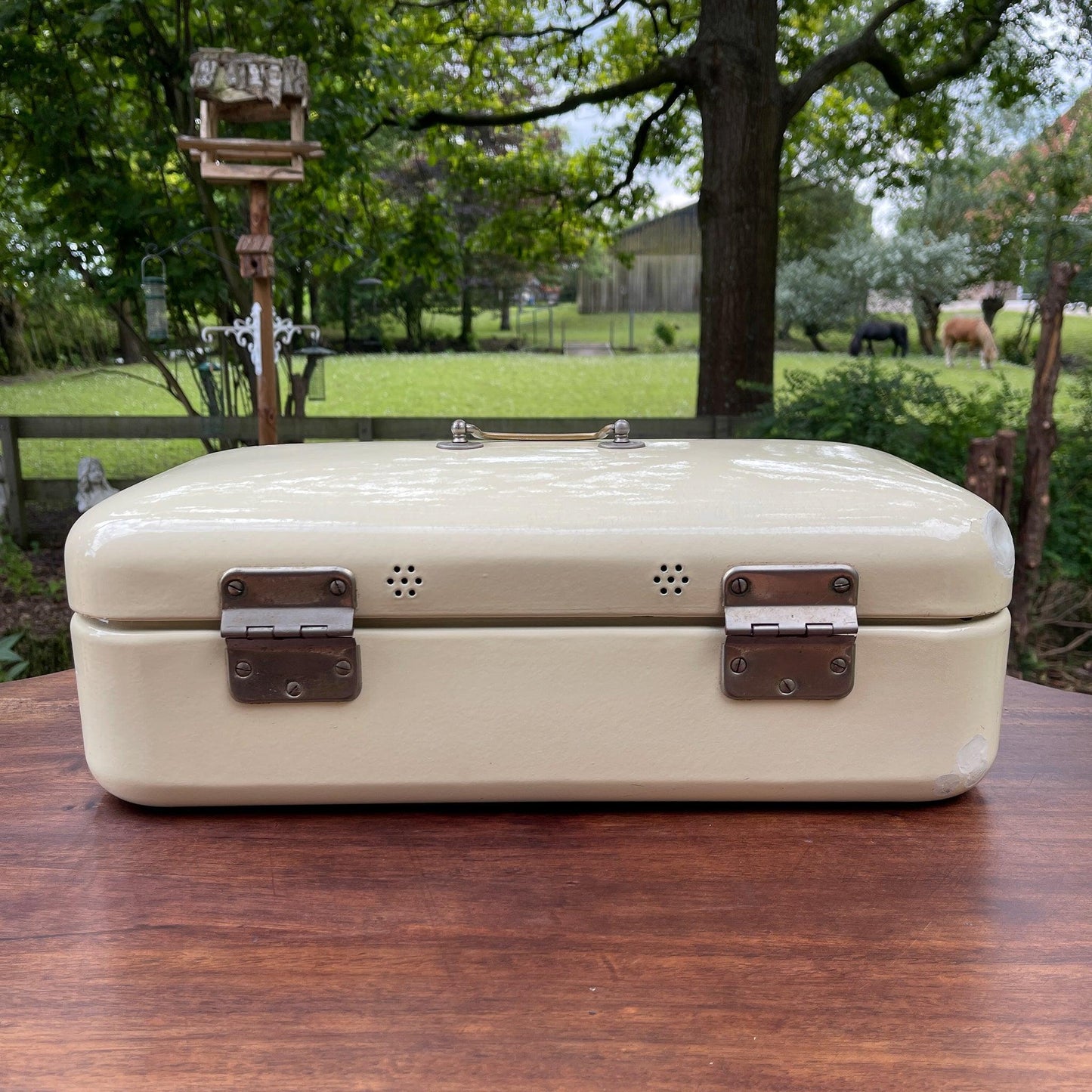 Emaille broodtrommel - Bamestra Curiosa