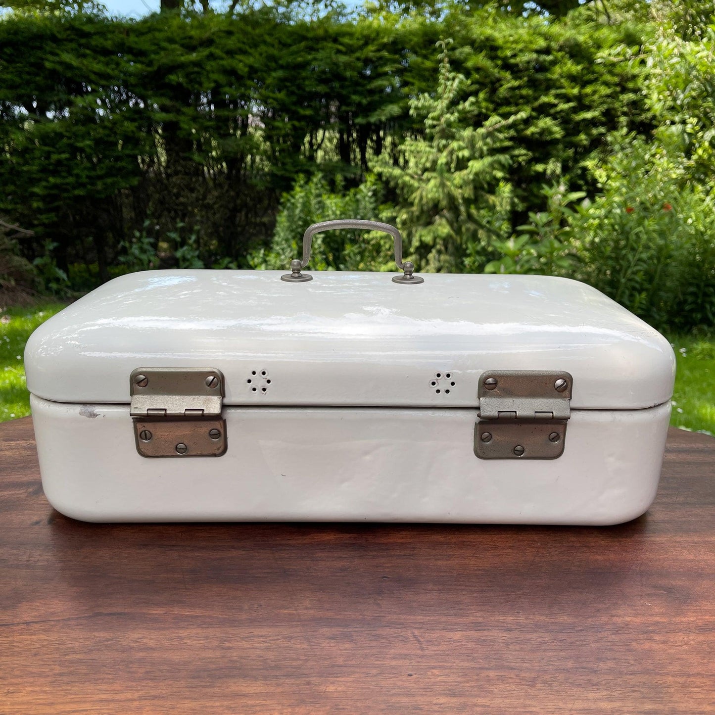 Emaille broodtrommel - Bamestra Curiosa