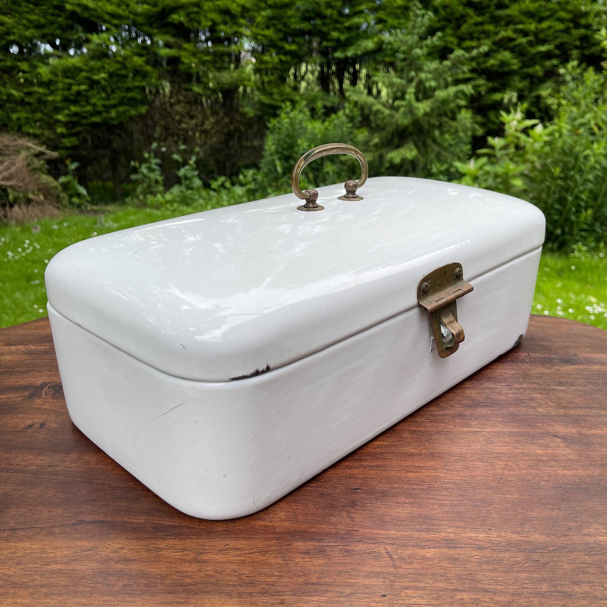 Emaille broodtrommel - Bamestra Curiosa