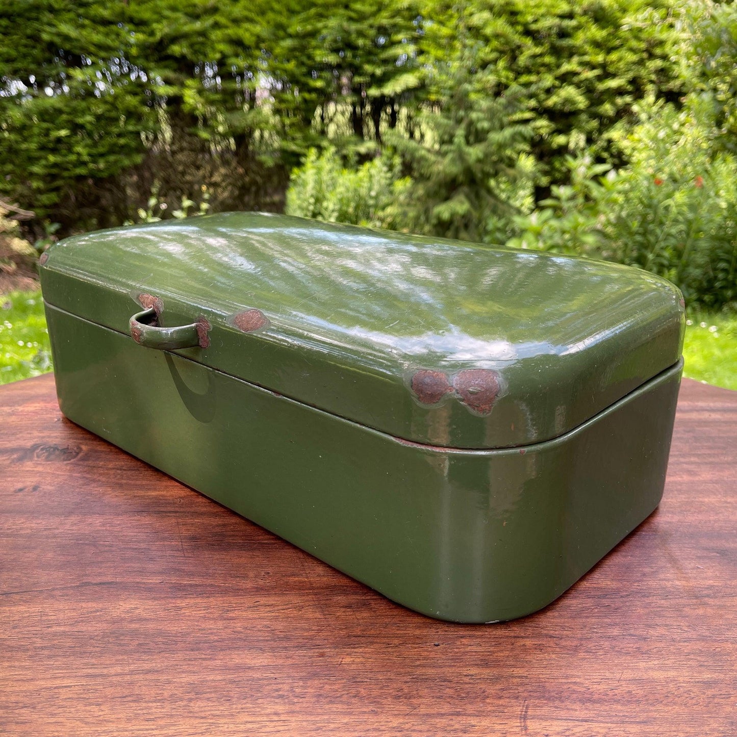 Emaille broodtrommel - Bamestra Curiosa