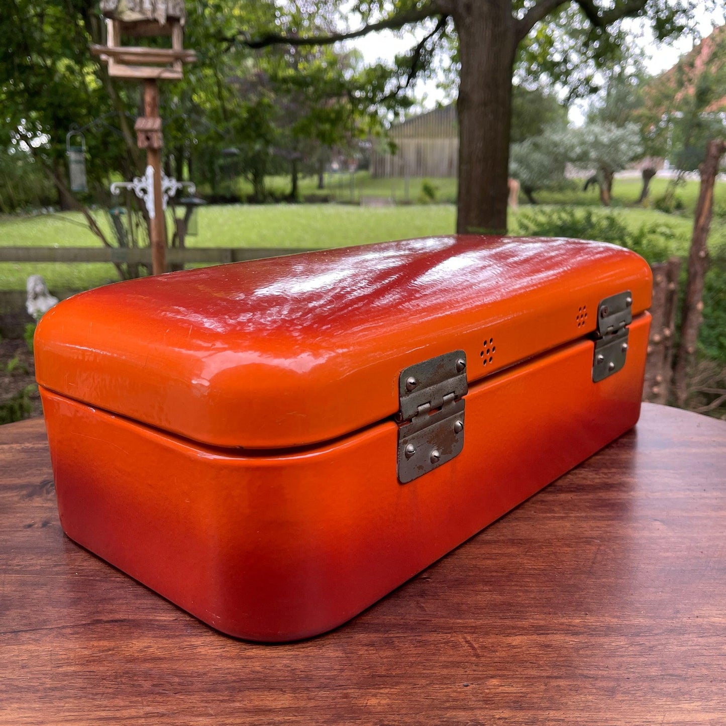 Emaille broodtrommel - Bamestra Curiosa