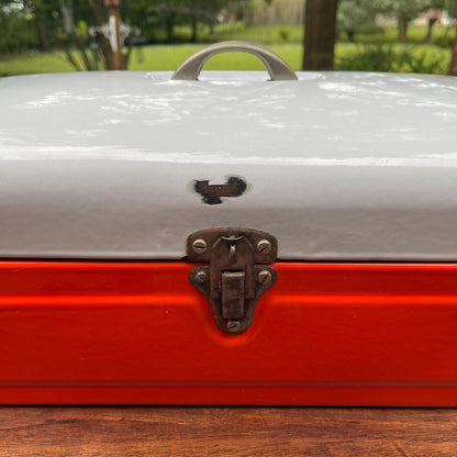 Emaille broodtrommel - Bamestra Curiosa