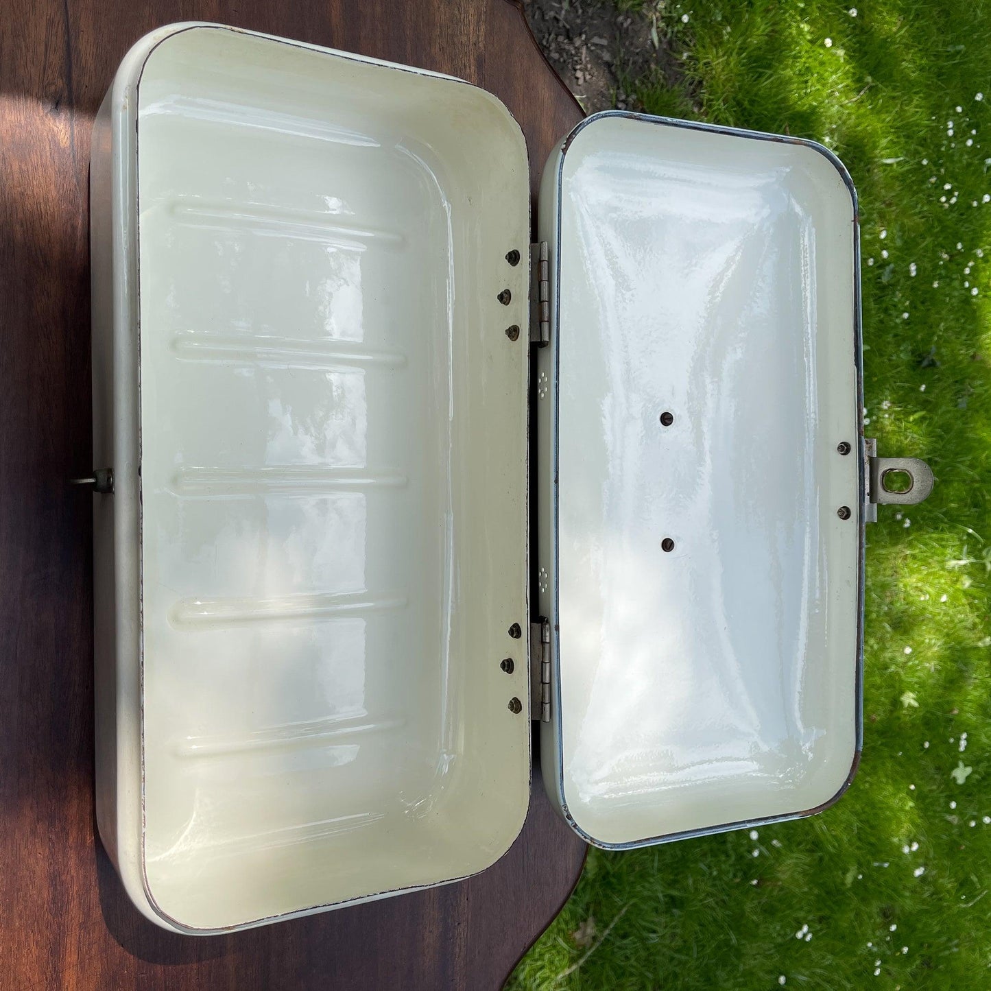 Emaille broodtrommel - Bamestra Curiosa