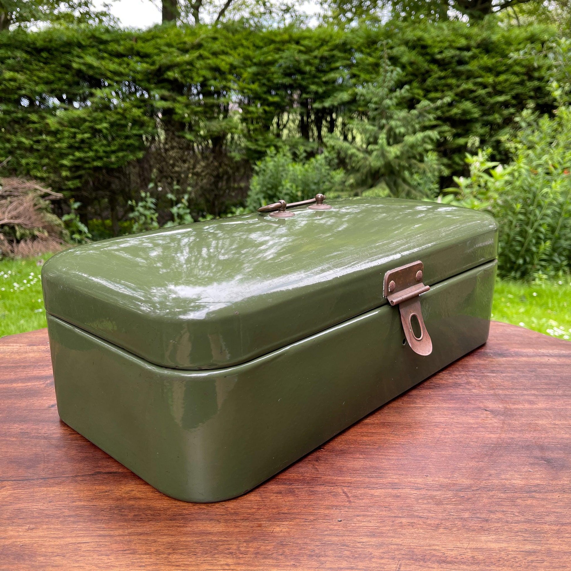 Emaille broodtrommel - Bamestra Curiosa