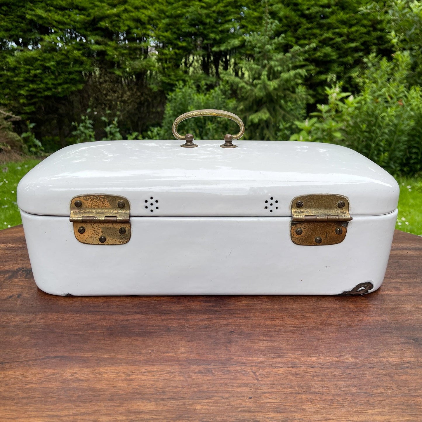 Emaille broodtrommel - Bamestra Curiosa