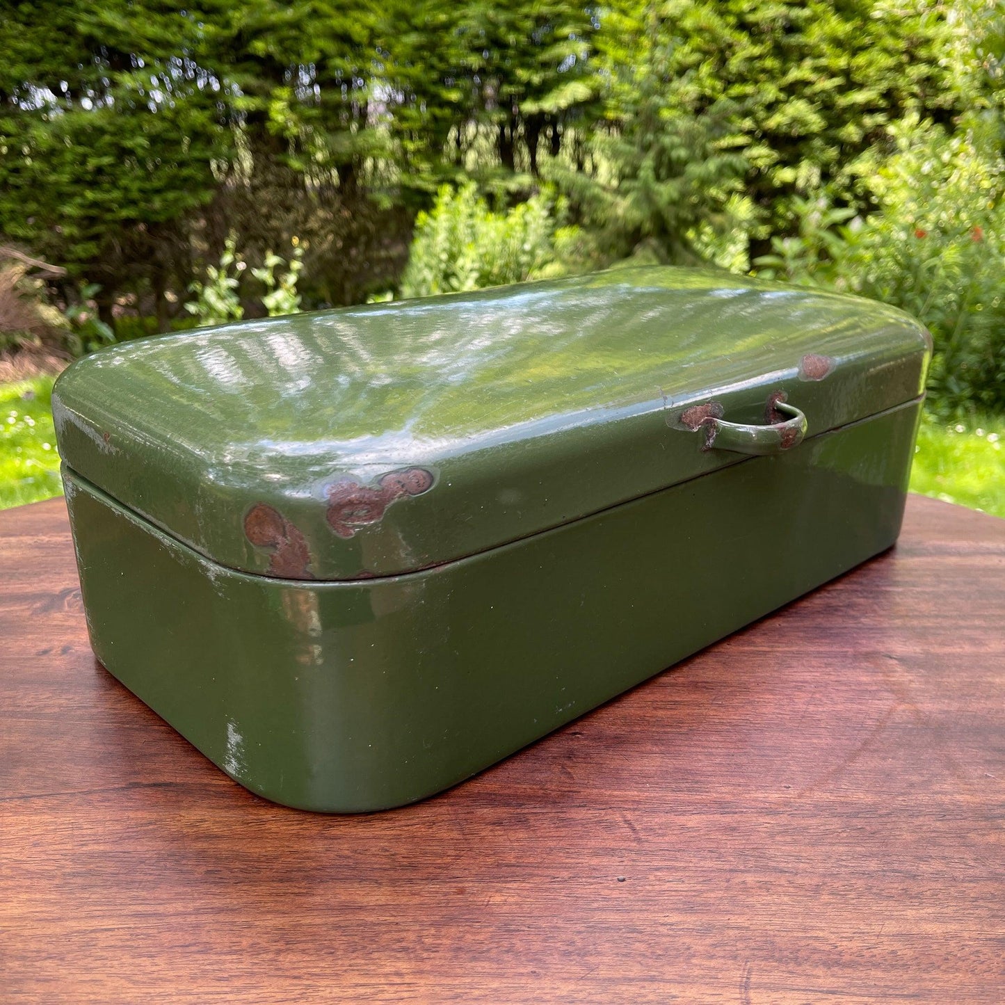 Emaille broodtrommel - Bamestra Curiosa