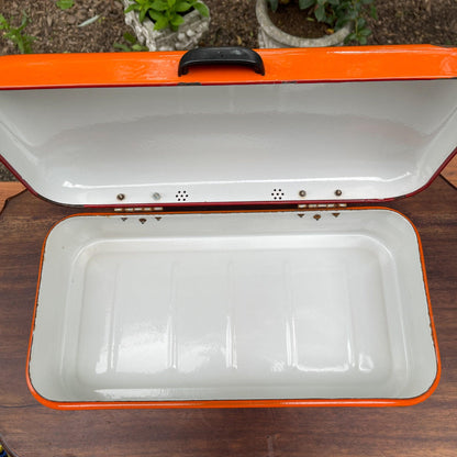 Emaille broodtrommel - Bamestra Curiosa