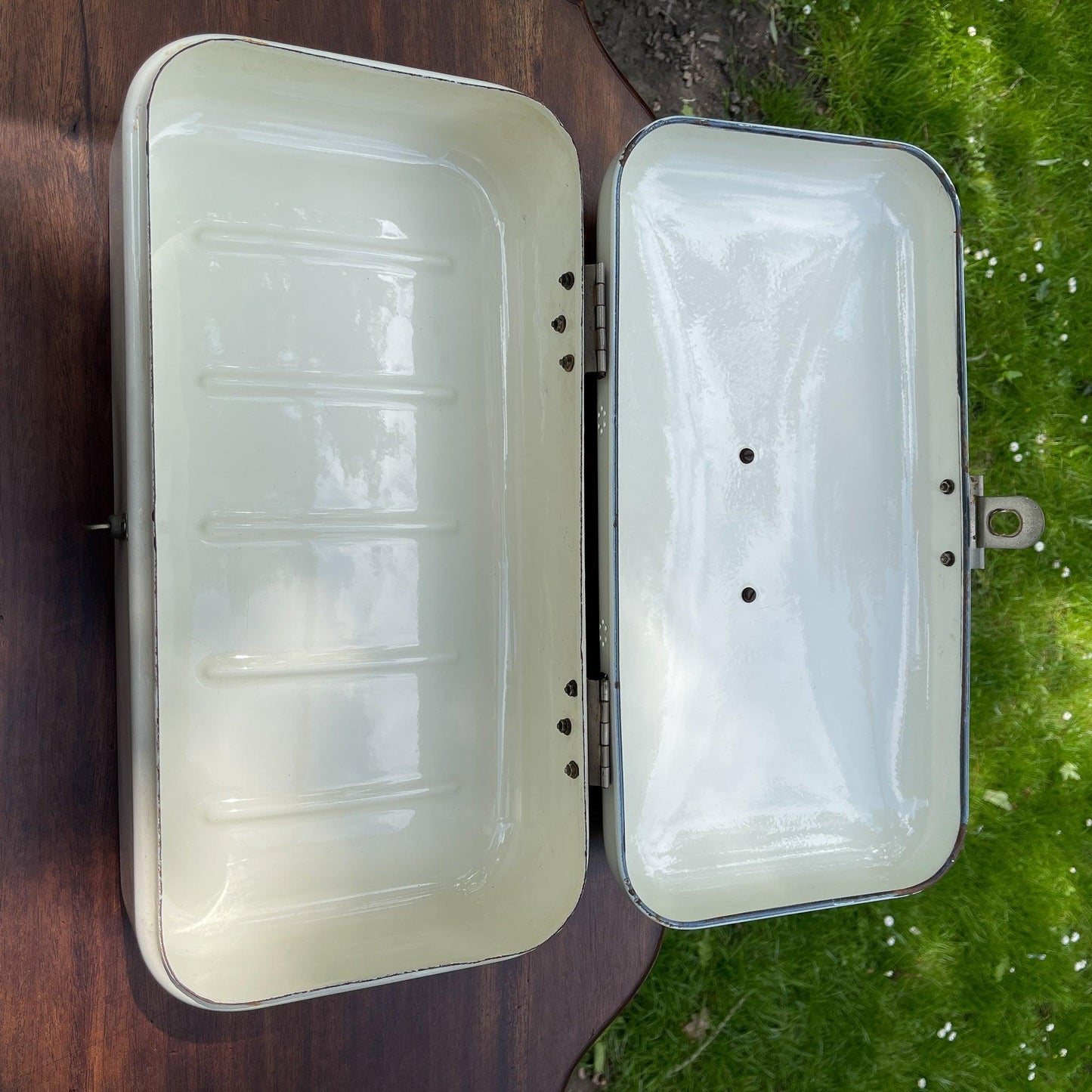 Emaille broodtrommel - Bamestra Curiosa