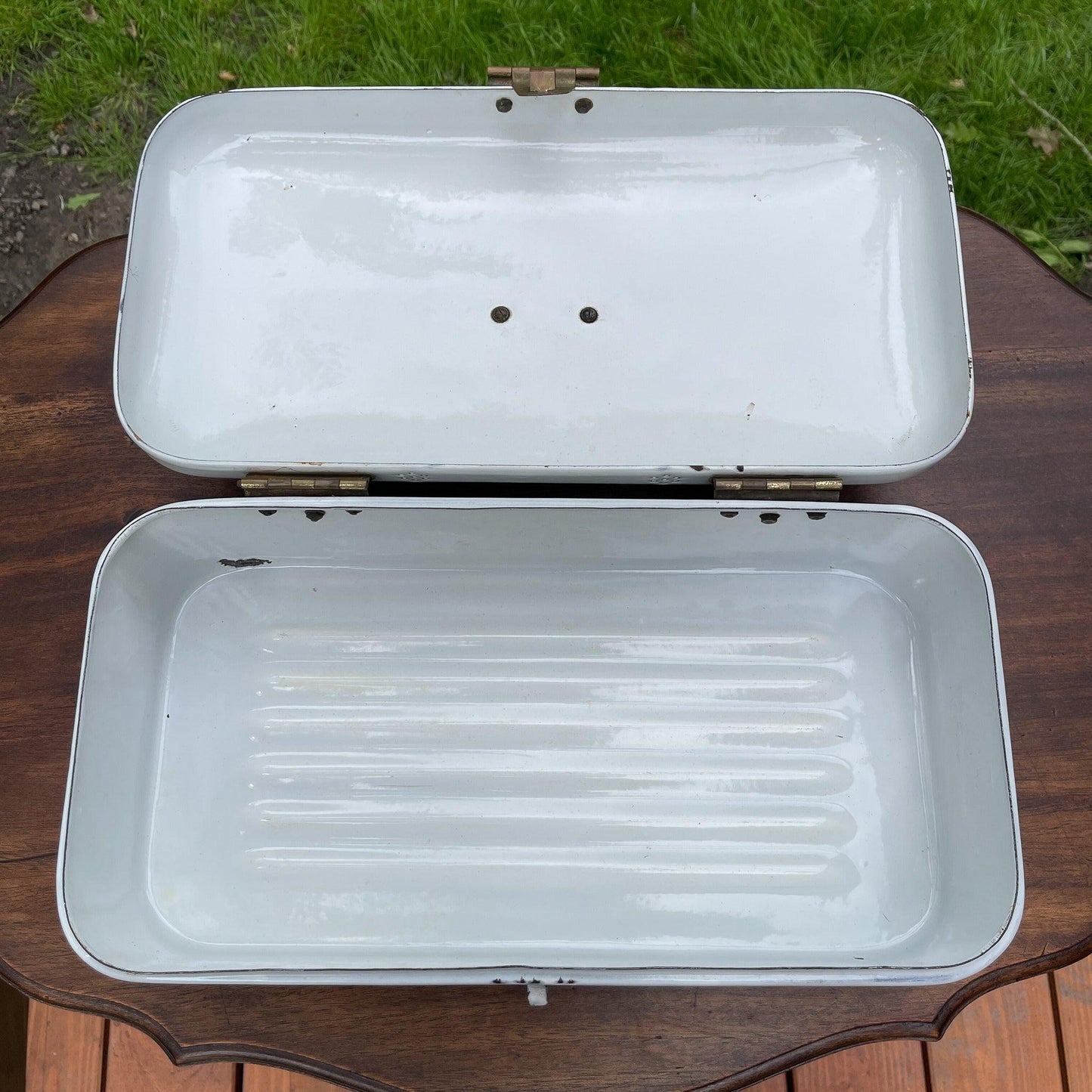 Emaille broodtrommel - Bamestra Curiosa