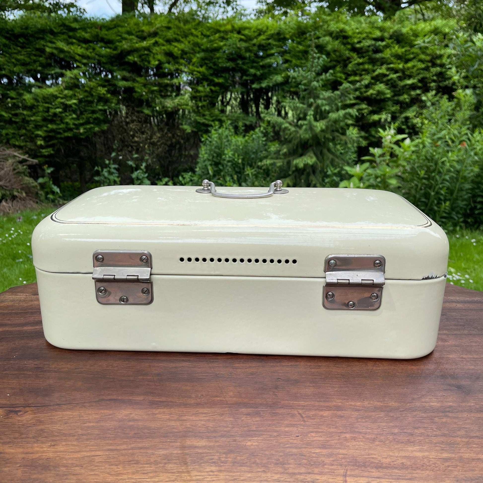 Emaille broodtrommel - Bamestra Curiosa