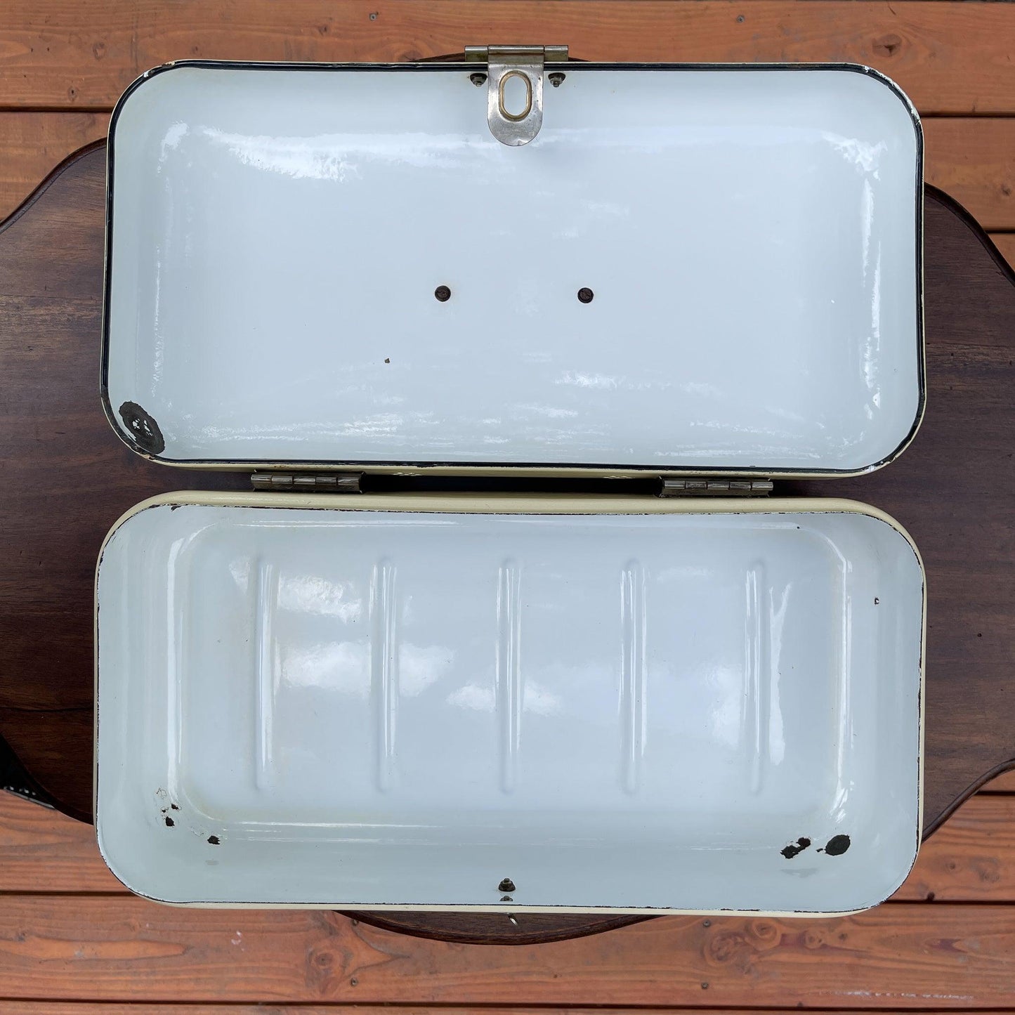 Emaille broodtrommel - Bamestra Curiosa