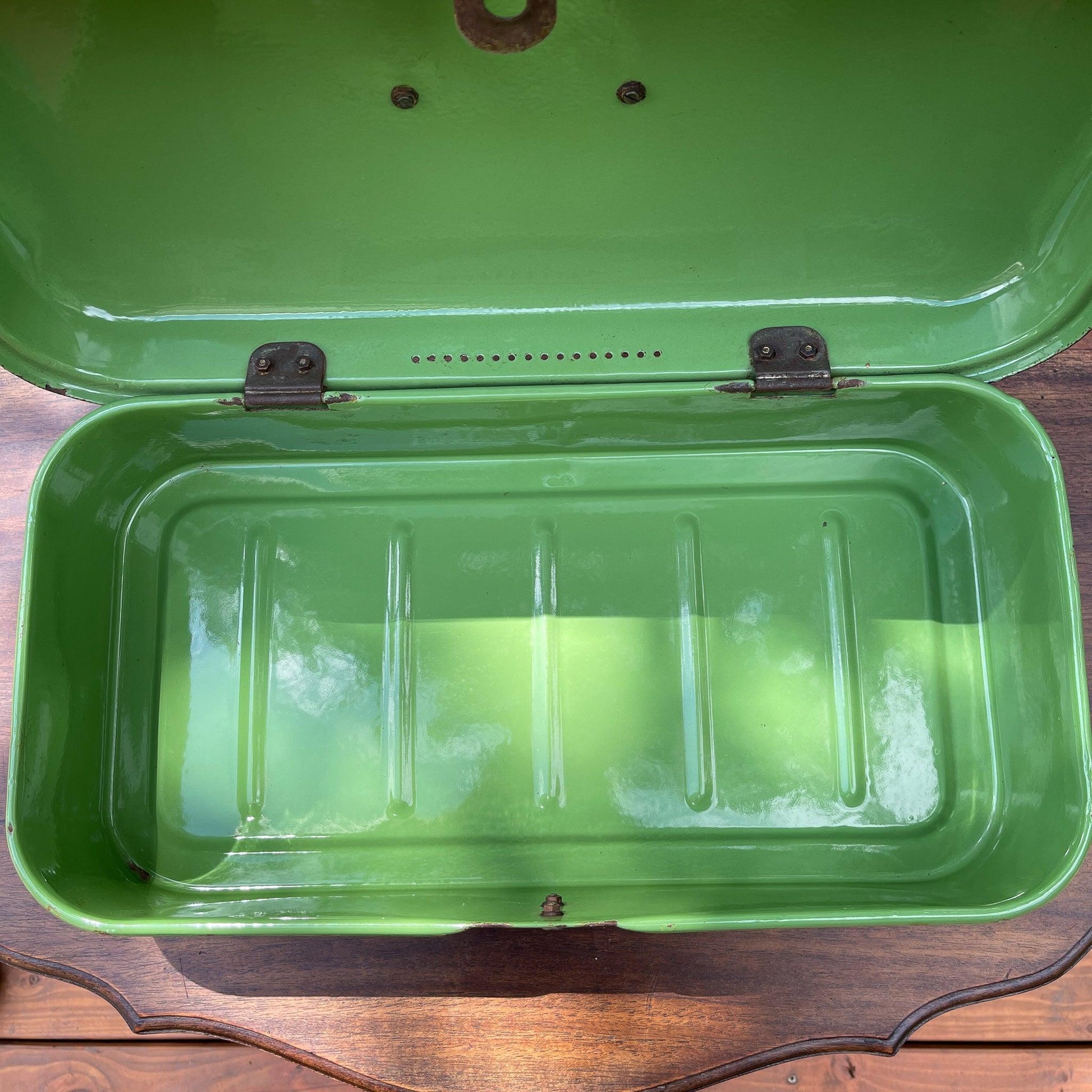 Emaille broodtrommel - Bamestra Curiosa