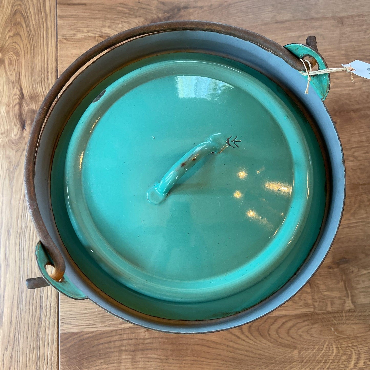 Emaille emmer met deksel - Bamestra Curiosa