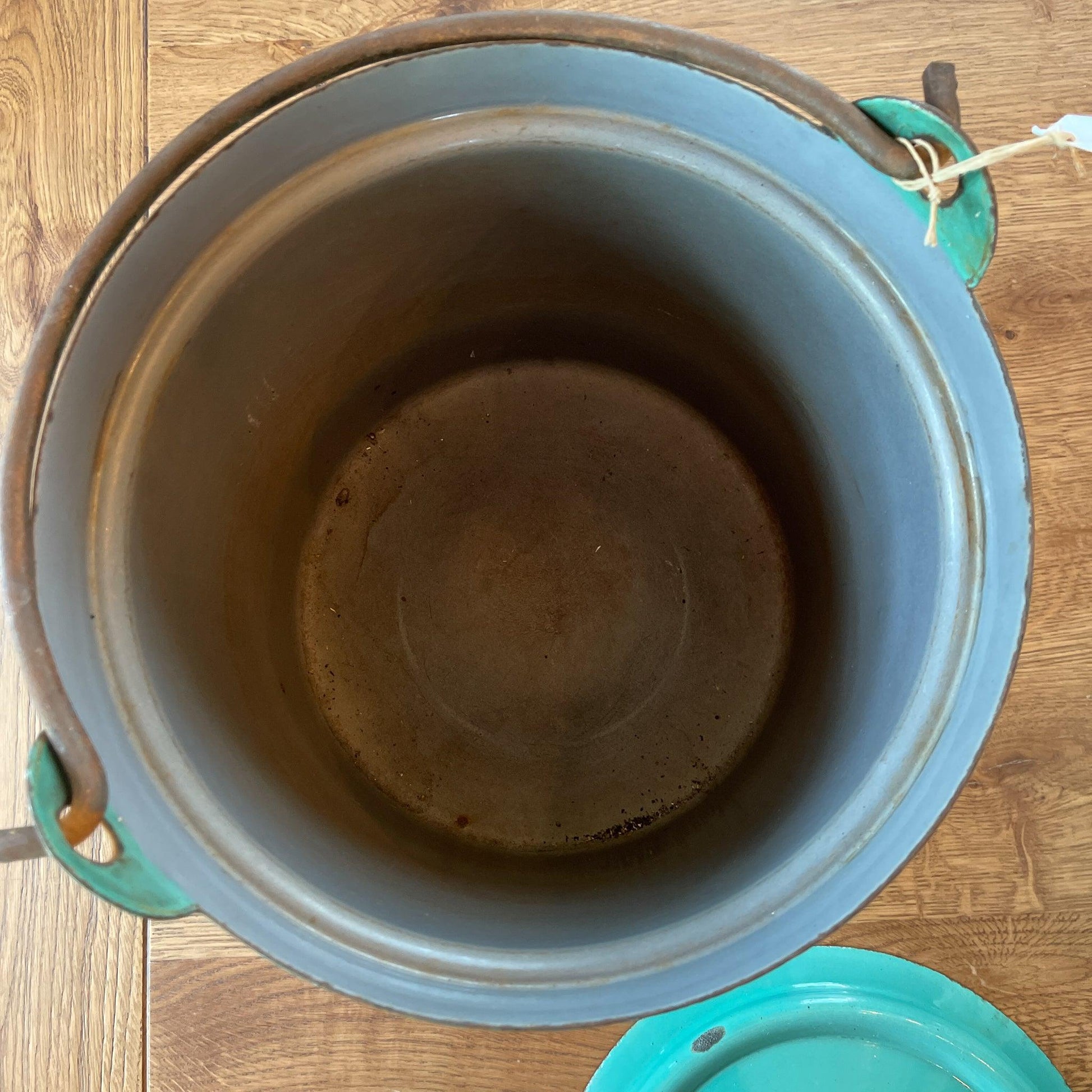 Emaille emmer met deksel - Bamestra Curiosa