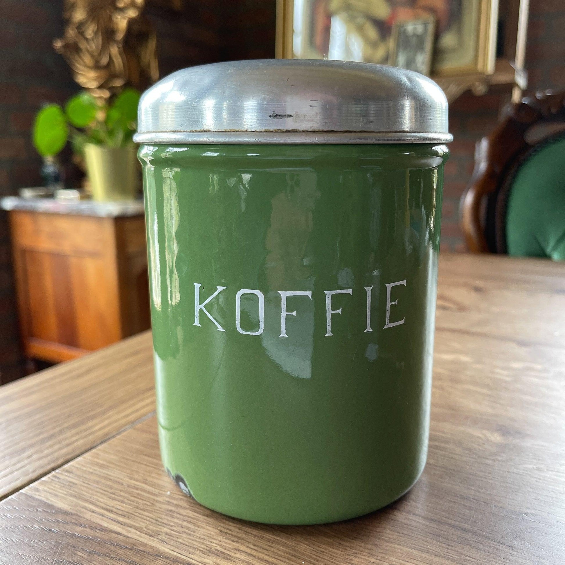 Emaille koffiebus - Bamestra Curiosa