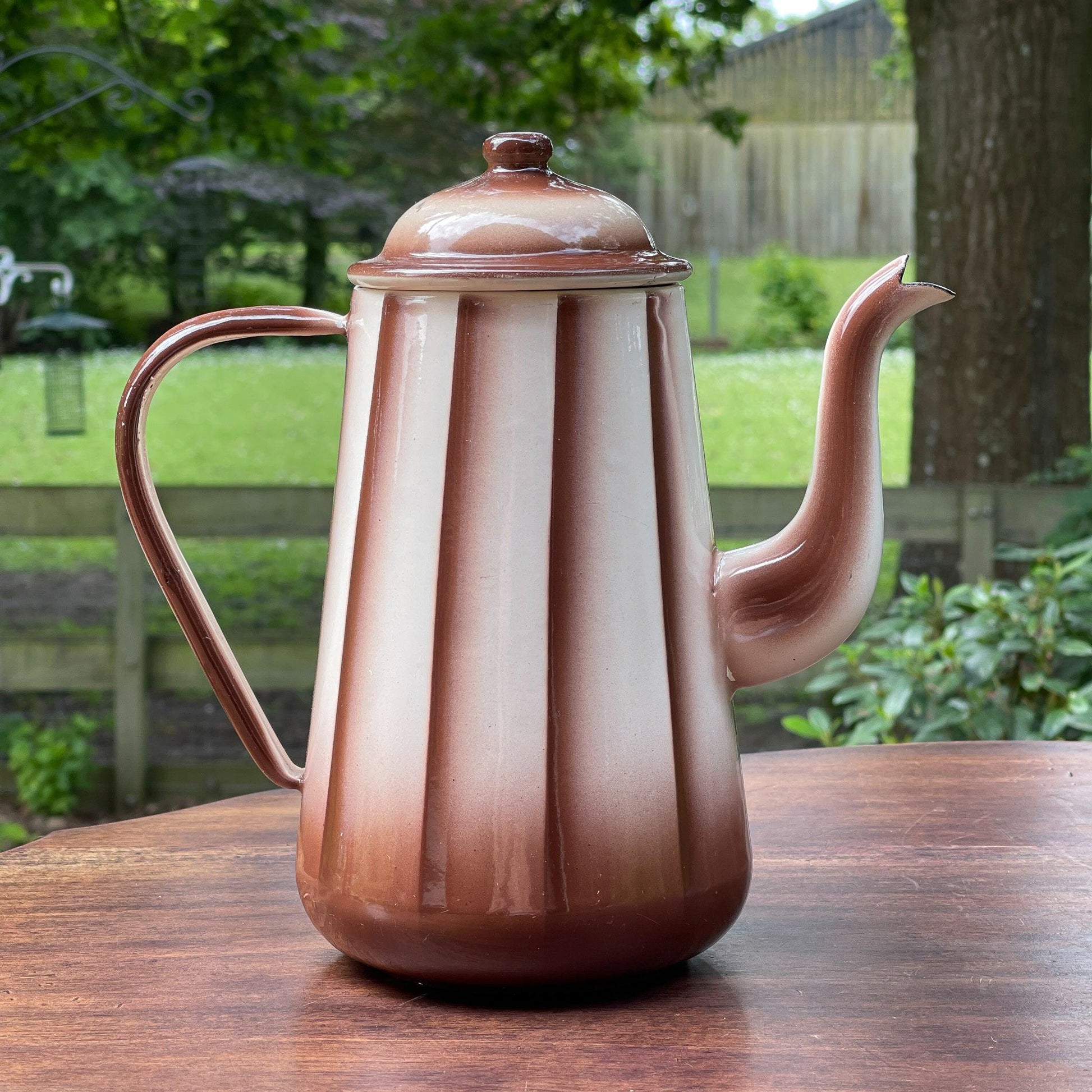 Emaille koffiekan / theekan - The Collectionist