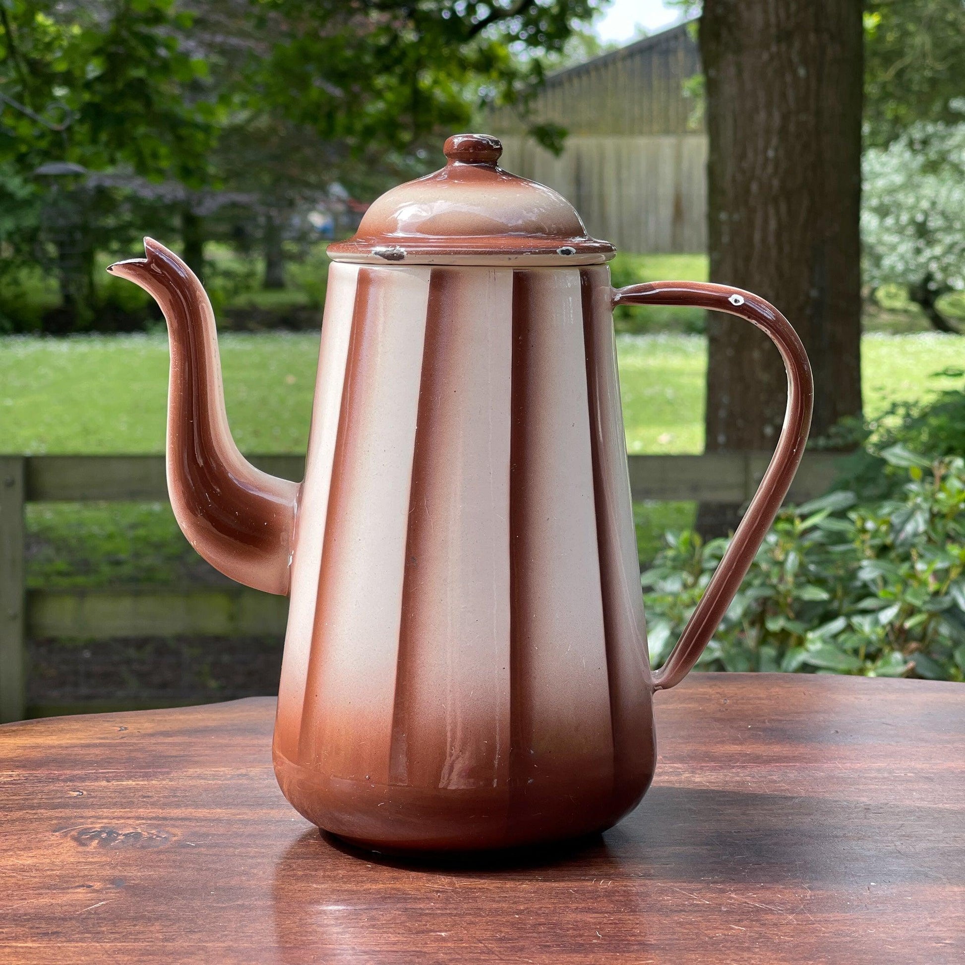 Emaille koffiekan / theekan - The Collectionist