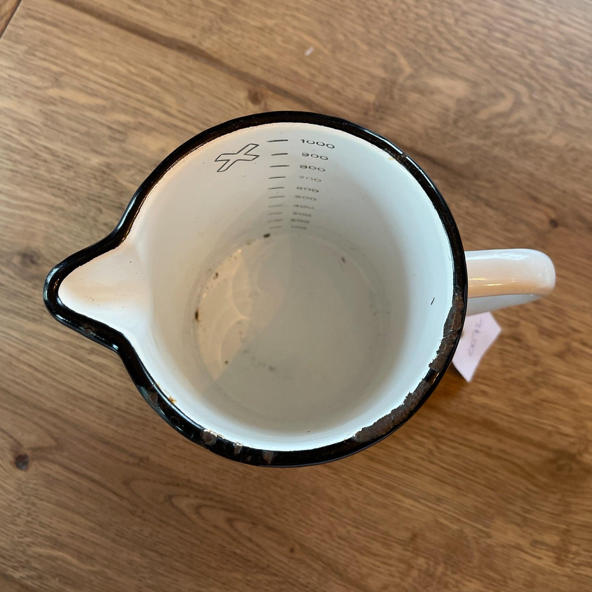 Emaille maatbeker 1L - Bamestra Curiosa