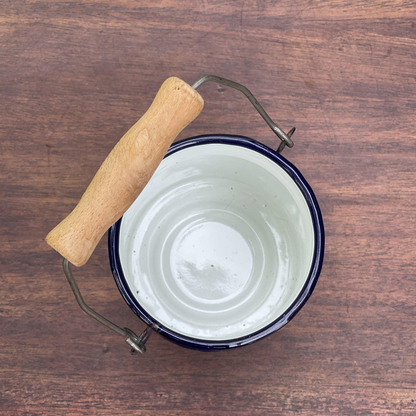 Emaille melkbus met tekst - Bamestra Curiosa