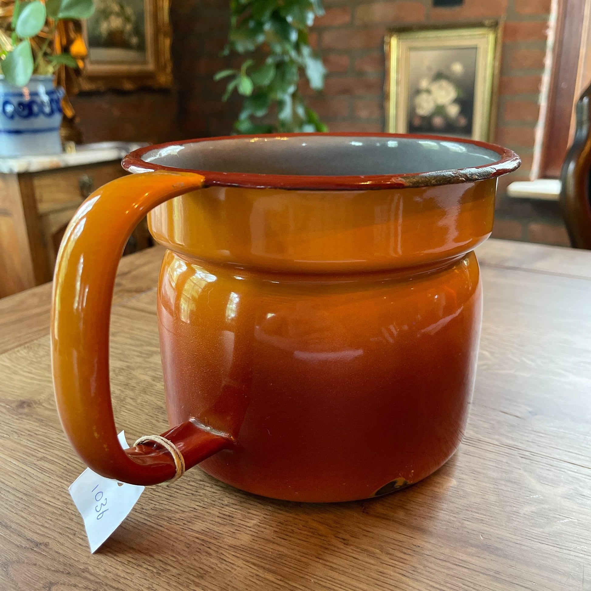 Emaille melkkoker - Bamestra Curiosa