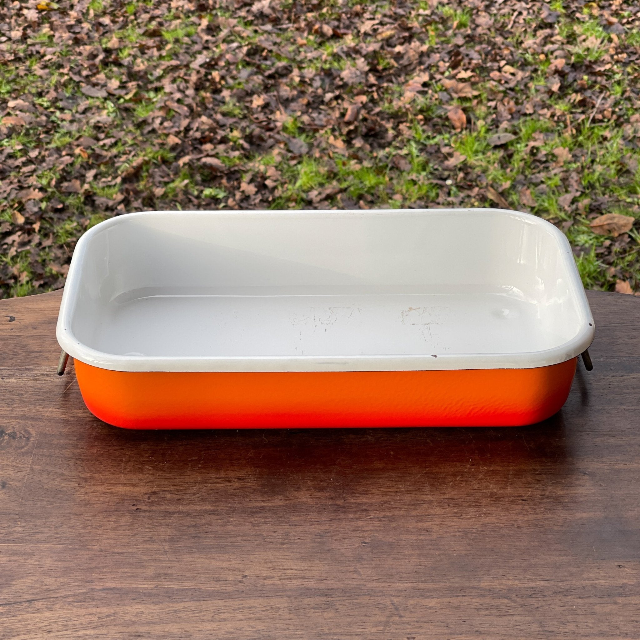 Emaille ovenschaal met twee handvaten - The Collectionist